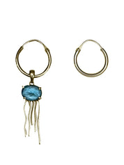 Brinco Água Viva - Banho Ouro 18k