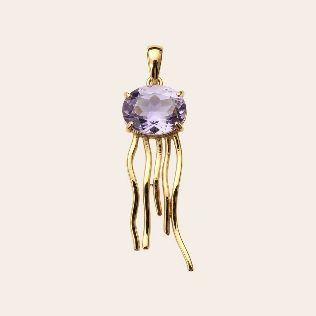 Pingente Água Viva - Banho Ouro 18k