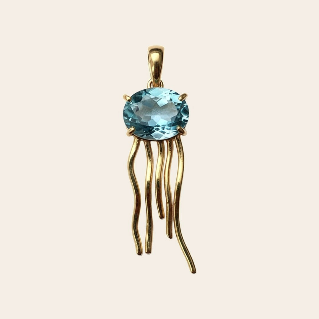 Pingente Água Viva - Banho Ouro 18k