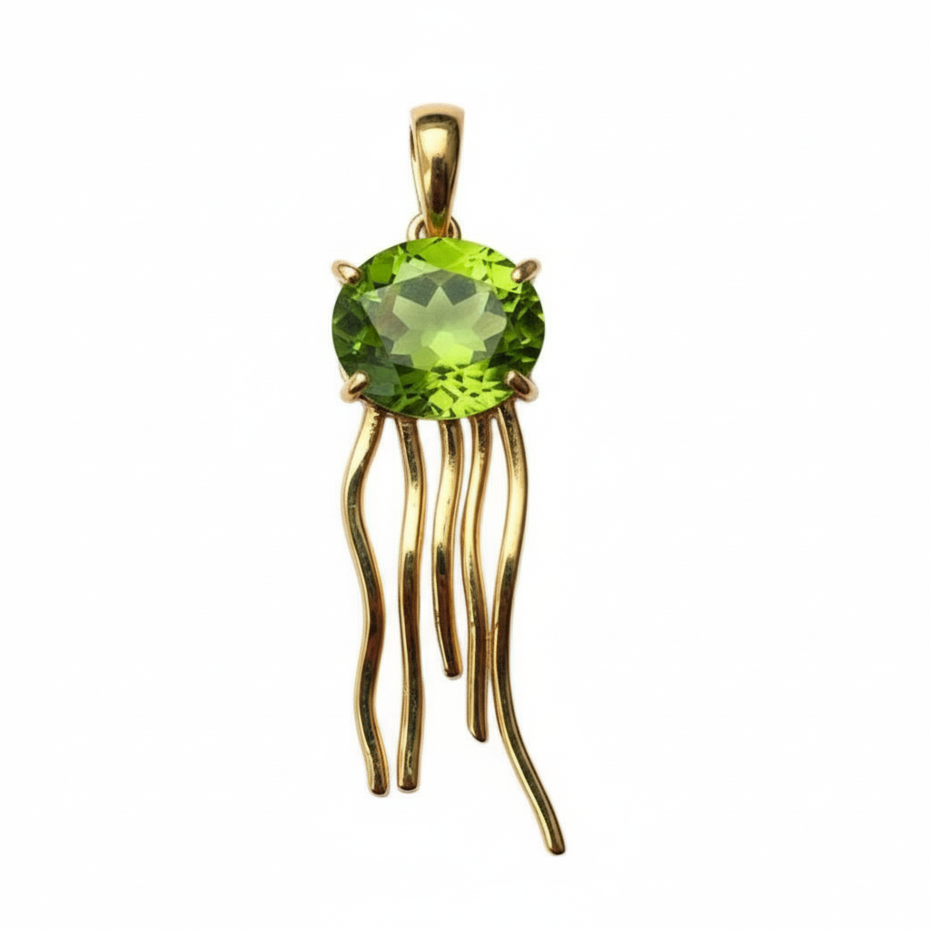 Pingente Água Viva - Banho Ouro 18k
