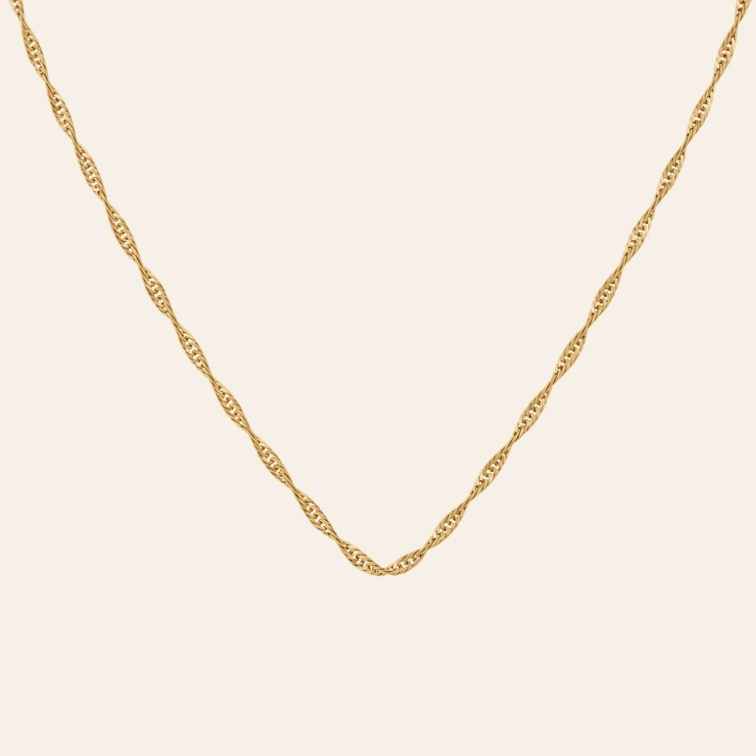 Corrente Singapura - Banho Ouro 18k