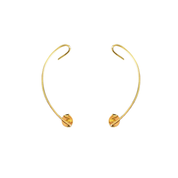 Brinco Wave - Banho de Ouro 18k