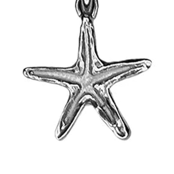 Pingente Estrela do Mar, prata de lei, em detalhe, Ateliê Rubi